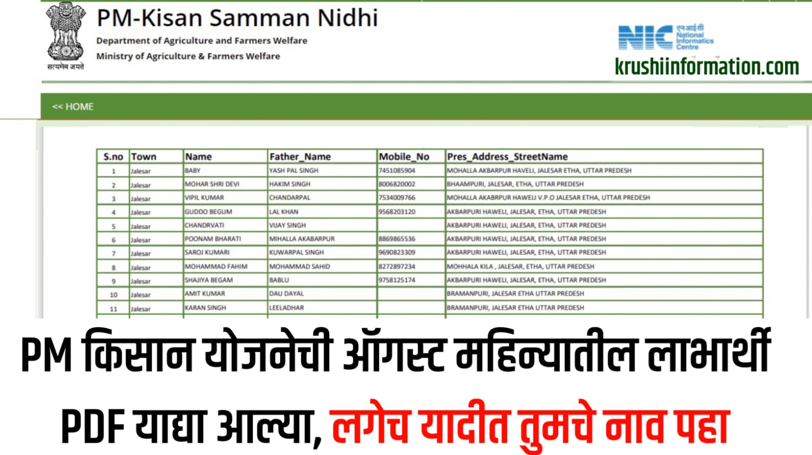 PM Kisan Samman Nidhi Yojana